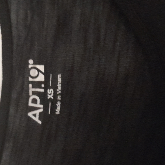 NWOT women's APT9 size xs black long sleeve embellished top. - Picture 4 of 4